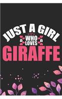 Just A Girl Who Loves Giraffe