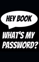 Hey Book, What's my password?