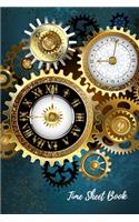 Time Sheet Book: Timesheet Keeper -Timesheet Book - Work Hours Log- Notebook Diary to Record and Monitor Working Hours
