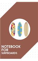 Notebook for surfboards