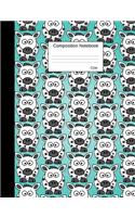 Cow Composition Notebook: Cute Cartoon Animal Graph Paper Book for Girls, Boys and Teens, for Students and Teachers, for School and Work, Journaling and Writing Notes