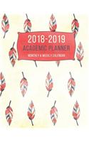 2018-2019 Academic Planner - Monthly & Weekly Calendar: Boho Aztec Tribal Feather Planner - Weekly Planner, Monthly Planner, School Planner, Academic Calendar, Planner for College, Planner for Students, H