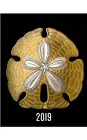 Sand Dollar, an Ocean Sea Urchin: 2019 Schedule Planner and Organizer / Weekly Calendar