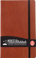 Monsieur Notebook Leather Journal - Tan Ruled Medium A5