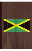 Jamaica Flag Journal Notebook: Blank Lined Ruled for Writing 6x9 110 Pages