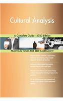 Cultural Analysis A Complete Guide - 2020 Edition