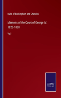 Memoirs of the Court of George IV. 1820-1830