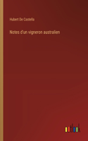 Notes d'un vigneron australien