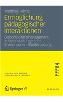 Ermöglichung Pädagogischer Interaktionen