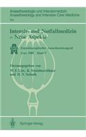 Intensiv- Und Notfallmedizin -- Neue Aspekte