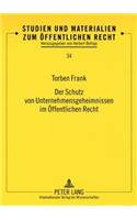 Schutz von Unternehmensgeheimnissen im Oeffentlichen Recht