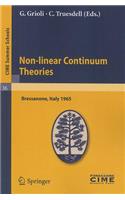 Non-linear Continuum Theories