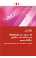 Performance Sociale Et Gestion Des Résultats Comptables