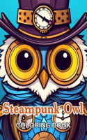 Steampunk Owl Coloring Book