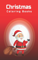 Christmas Coloring Book: Coloring book with Christmas designs on a black background and Cute Christmas Holiday for Boys and Girls