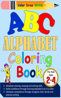 ABC Alphabet Coloring Book For Kids Ages 2-4