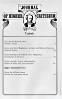 Journal of Higher Criticism Volume 15 Number 2