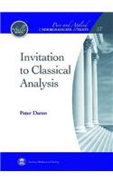 Invitation to Classical Analysis