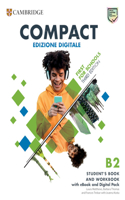 Compact First for Schools B2 First Student's Book and Workbook with eBook and Digital Pack (Italian Edition)