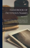 Handbook of Fictitious Names