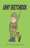 Army Sketchbook: (Sketchbook for Kids)