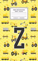 Primary Composition Notebook Grades K-2 Story Journal Z
