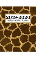 2019-2020 Weekly & Monthly Planner