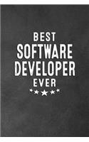 Best Software Developer Ever: Blank Lined Journal Notebook Appreciation Thank You Gift