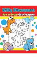 Silly Dinosaurs How to Draw Grid Drawing