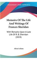 Memoirs Of The Life And Writings Of Frances Sheridan