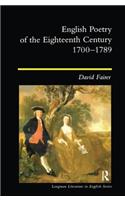 English Poetry of the Eighteenth Century, 1700-1789