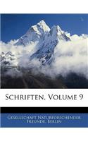 Schriften, Volume 9