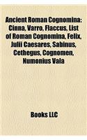 Ancient Roman Cognomina