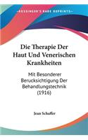 Die Therapie Der Haut Und Venerischen Krankheiten