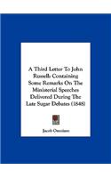 A Third Letter to John Russell