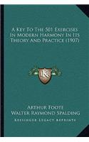 A Key To The 501 Exercises In Modern Harmony In Its Theory And Practice (1907)