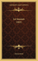 Lex Saxonum (1853)