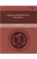 Lagrange Interpolation on Leja Points