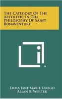 Category of the Aesthetic in the Philosophy of Saint Bonaventure