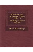 Miscellaneous Writings, 1883-1896...