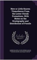 New or Little Known Titanotheres From the Lower Uintah Formations, With Notes on the Stratigraphy and Distribution of Fossils