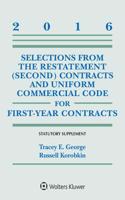 Selections from the Restatement (Second) and Uniform Commercial Code for First-Year Contracts
