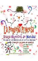 La pequeña princesa Dibuja objetos de Navidad Feliz Navidad Conecte la línea de puntos Use impresiones Decorar Recuerdo Alentar Creatividad