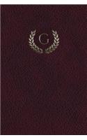 Monogram "G" Notebook: 150 page Journal Diary Notebook