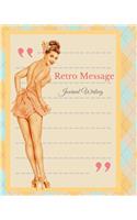 Retro Message Journal Writing