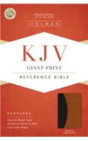 Giant Print Reference Bible-KJV: King James Version, Black/Tan, LeatherTouch, Giant Print Reference Bible