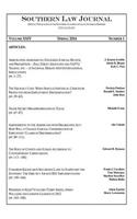 Southern Law Journal, Vol. XXIV, Spring 2014