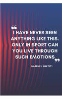 SAMUEL UMTITI Quote Planner For Fc Barcelona Fans: Monthly Planner / Journal Gift, 120 Pages, 6x9, Soft Cover, Matte Finish