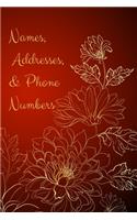 Names, Addresses, & Phone Numbers
