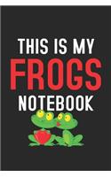 This Is My Frogs Notebook: Frogs Notebook for Girls: Blank Lined Journal Gift Ideas for Frogs Lover (120 pages, Lined, 6x9)